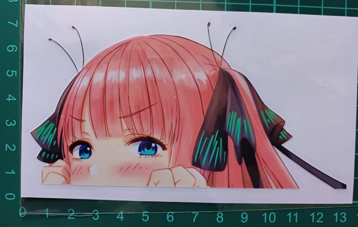 Amazon.co.jp: 防水ステッカー 五等分の花嫁 中野二乃 覗き見